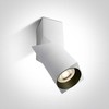 Lubinis šviestuvas 10W LED paviršinis šviestuvas, baltas, GU10, 12105E6/W
