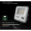 10W LED prožektorius, juodas, 3000/4000/6500K, CREE LED chip