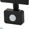 Bemko 10W LED prožektorius su judesio davikliu KASTEL, juodas, 6000K, IP65