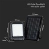 V-tac 10W LED prožektorius su saulės baterija, juodas, 4000K