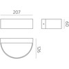 Sieninis šviestuvas 10W LED sieninis fasado šviestuvas AYSEL, antracito sp., 3000K, dimeriuojamas, IP65, A2069000GRDT