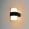 Sieninis šviestuvas 10W LED sieninis fasado šviestuvas MARTI, juodas, 3000K