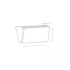10W LED sieninis fasado šviestuvas, tamsiai pilkas, 3000K, IP65, E417