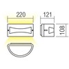 10W LED sieninis lauko šviestuvas ASTI LED, tamsiai rudas, 3000K, IP54
