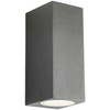 Sieninis šviestuvas 10W LED sieninis lauko šviestuvas BRIO, tamsiai pilkas, 3000K, IP54, šviečia į viršų ir į apačią, 90530