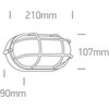 10W LED sieninis lauko šviestuvas, juodas, 3000K, 67444C/B/W