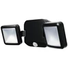 Solar Plus 10W LED sieninis lauko šviestuvas, juodas, 4000K, su baterija ir judesio davikliu, IP54