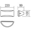 10W LED sieninis lauko šviestuvas SCUDO, tamsiai pilkas, 3000K, IP54