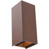 10W LED sieninis lauko šviestuvas SONNY, rūdžių sp., 2200/3000/4000K, IP54