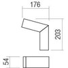 Sieninis šviestuvas 10W LED sieninis lauko šviestuvas WOODY, tamsiai pilkas, 3000K, IP54, 90510