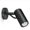 10W LED sieninis šviestuvas AGO WALL POWER, juodas, 3000K, 65°, IP66, dimeriuojamas