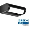 10W LED sieninis šviestuvas, juodas, 3000K, IP65, CREE LED chip