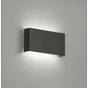 10W LED sieninis šviestuvas QUADRO, juodas, 3100K, šviečia į viršų ir į apačią, 4226200