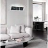 10W LED sieninis šviestuvas SELENA, juodas, 3000K, 4320300