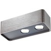 10W LED sieninis šviestuvas YUKI, nikelio sp., 2700K, dimeriuojamas, 01-4236