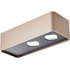 10W LED sieninis šviestuvas YUKI, rusvas, 2700K, dimeriuojamas, 01-4235