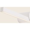 Sieninis šviestuvas 10W LED sieninis veidrodžio šviestuvas, baltas, 3000K, IP54, 22124-W