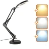 10W LED stalo šviestuvas AURIQ LOUPE, juodas, 3000/4000/6500K, dimeriuojamas