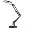 10W LED stalo šviestuvas AURIQ LOUPE, juodas, 3000/4000/6500K, dimeriuojamas