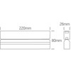 10W LED šviestuvas į magnetines sistemas FLAT, juodas, 3000/4000/5000K, 48V, 120°, 43108FB/B/V