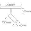 10W LED šviestuvas į magnetines sistemas MINI/MIDI/MAXI/P&P, baltas, 3000/3500/4000K, 48V, 38°, 42144/W/V