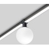 10W LED šviestuvas, montuojamas į NOVO bėgelį, juodos/baltos sp., 48V, 3000K, IP65, 4331800