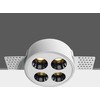 10W LED užglaistomas šviestuvas, baltas, 3000K, 10110HTR/W/W