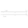 10W/m LARGE LED NEON juosta, 3000K, 24V DC, CRI90