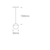 10W pakabinamas šviestuvas į magnetines sistemas, juodas, 3000K, 42136/B/W