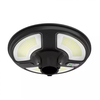10W sodo šviestuvas V-TAC su judesio davikliu, 4000K, IP65, su 24W saulės baterija, juodas. Valdomas RF, su laikmačiu. Reikalinga atrama LED35010.