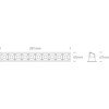 10x2W LED įleidžiamas šviestuvas, baltas, 3000K, 50902B/W/W