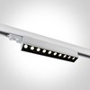 10x5W LED linijinis bėgelio šviestuvas, baltas, 3000K, 65024T/W/W