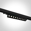 10x5W LED linijinis bėgelio šviestuvas, juodas, 3000K, 65024T/B/W