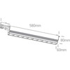 10x5W LED linijinis bėgelio šviestuvas, baltas, 3000K, 65024T/W/W