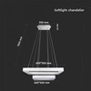 V-tac 113W LED pakabinamas šviestuvas, baltas, 3000K, dimeriuojamas