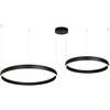 118W LED pakabinamas šviestuvas, juodas, 3000K, dimeriuojamas, šviečia į viršų ir į apačią, 25372