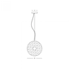 11W LED pakabinamas šviestuvas, matinės juodos/dūmų sp., 3000K, 23074