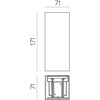 Sieninis šviestuvas 11W LED sieninis fasado šviestuvas LUMO, juodas, 2700/3000K, IP65, A4006070N