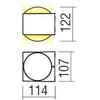 11W LED sieninis lauko šviestuvas ARI, tamsiai pilkas, 3000K, IP65, šviečia į viršų ir į apačią, 90276