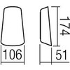 11W LED sieninis lauko šviestuvas TWILL, tamsiai rudas, 3000K, IP65, šviesos kampas - 30° į viršų / 110° į apačią, 9536