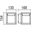 11W LED sieninis lauko šviestuvas XIERA, juodas, 2900/3100K, IP54, 9564