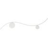 11W LED sieninis šviestuvas WAVE, baltas, 3000K