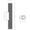 Bikuvalt 11W LED sieninis šviestuvas, žalvario/juodos sp., 3000K, 23041