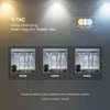V-tac 11W LED SMART šviestuvas į magnetinius bėgelius, 48V, juodas, 3000-6500K