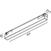 11W LED šviestuvas LINEA 407 į magnetinę sistemą IN_LINE, juodu korpusu, 3000K, 48V, 110°, DALI, 4x