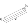 11W LED šviestuvas LINEA 407 į magnetinę sistemą IN_LINE, juodu korpusu, 3000K, 48V, 110°, DALI