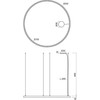 120W LED pakabinamas šviestuvas XAMBIT, baltas, 3000K