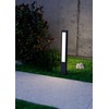 12,44W LED pastatomas lauko šviestuvas DOLMEN, tamsiai pilkas, 3000K, IP54, 90125