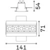 Ideal Lux Užglaistomas šviestuvas Lika 12,5W 4000K Trimless