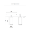 12,6W šviestuvas į magnetines sistemas FIT 50 48V, 2700K, juodas